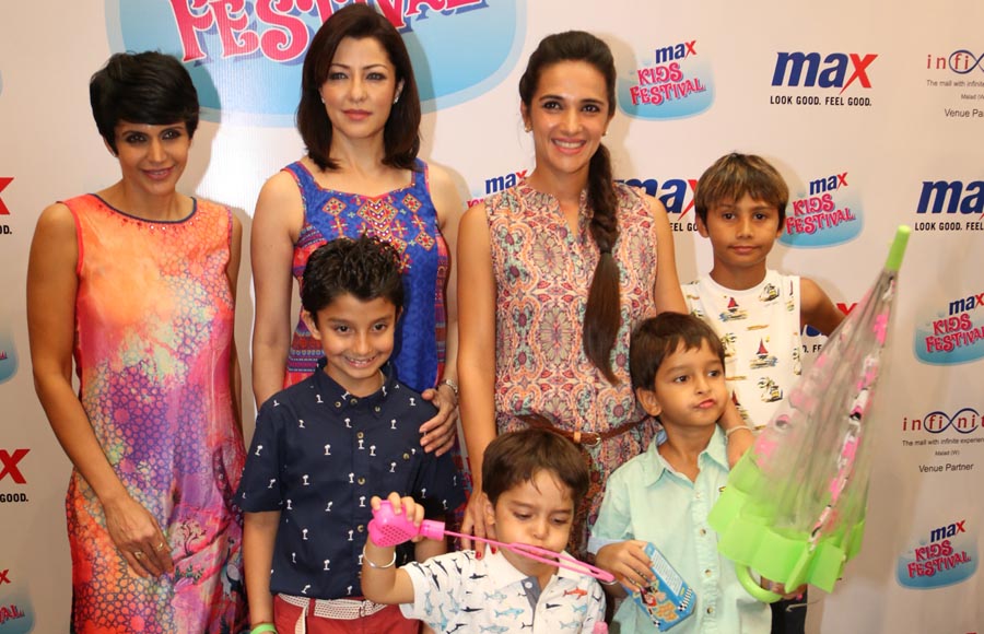 Mandira Bedi,Aditi Gowitrikar and Tara Sharma