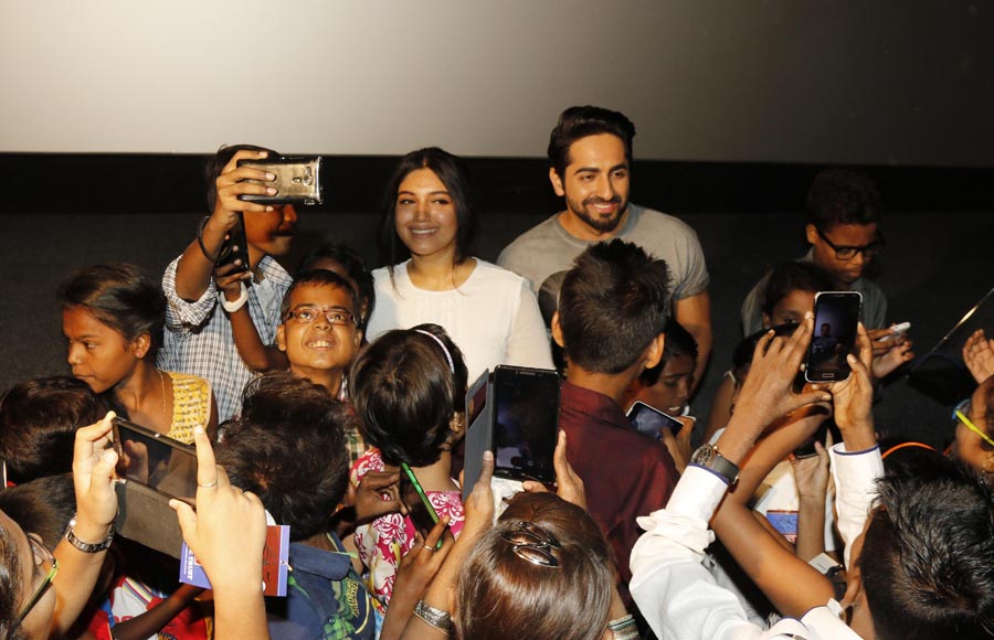 Selfie with Ayushmann & Bhumi Pednekar