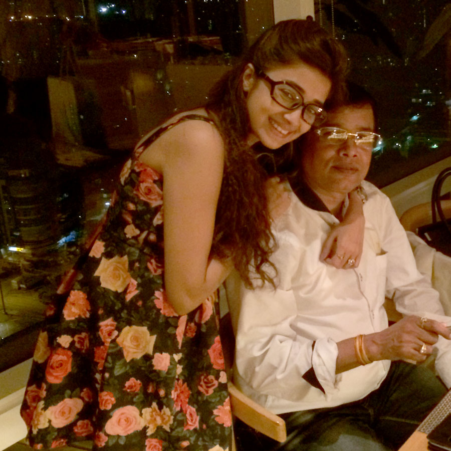  Tina Datta with Father Tapan Dutta