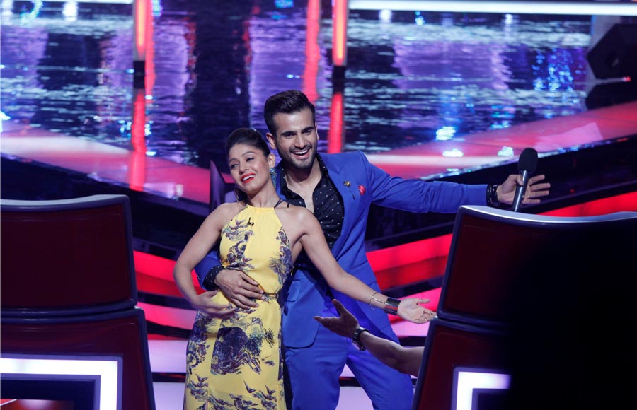 Sunidhi Chauhan and Karan Tacker