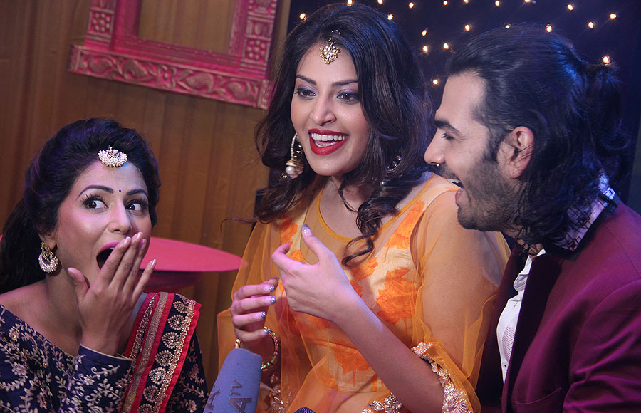 Hina Khan, Anushka Ranjan and Karan V Grover