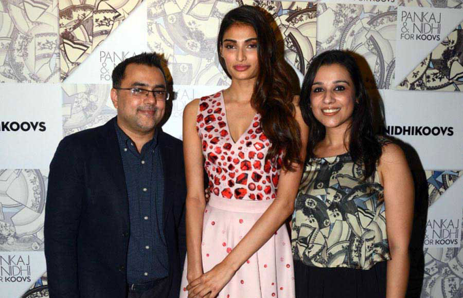 Athiya Shetty with Pankaj and Nidhi Ahuja