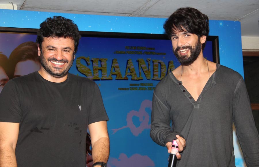 Vikas Bahl and Shahid Kapoor