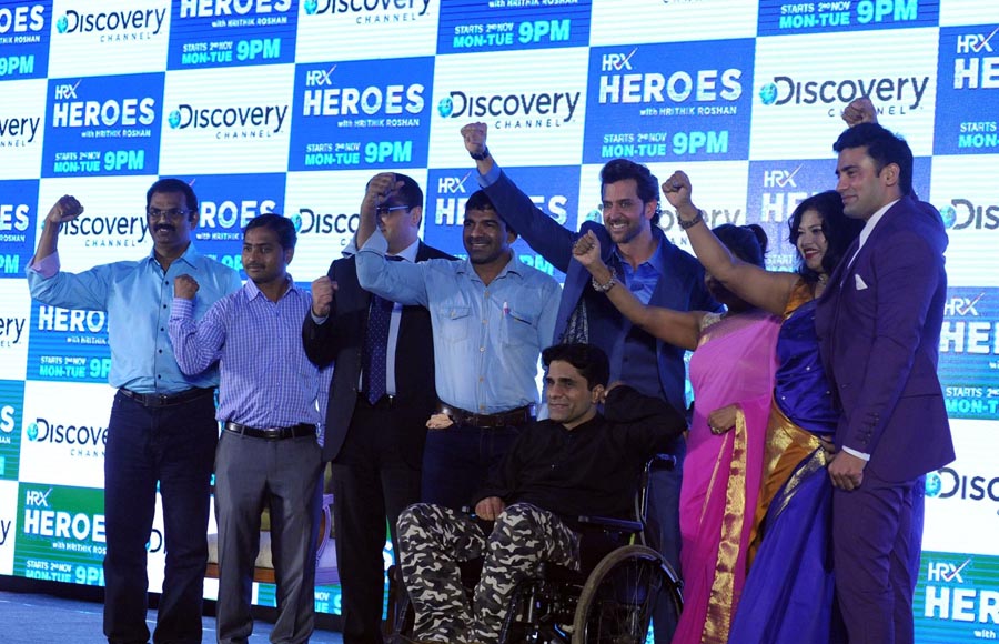 Launch of Discovery's HRX Heroes with Hrithik Roshan