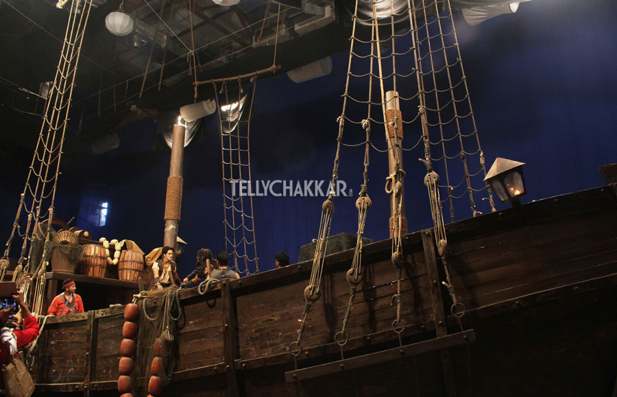 On location of Zee TV's Janbaaz Sindbad'