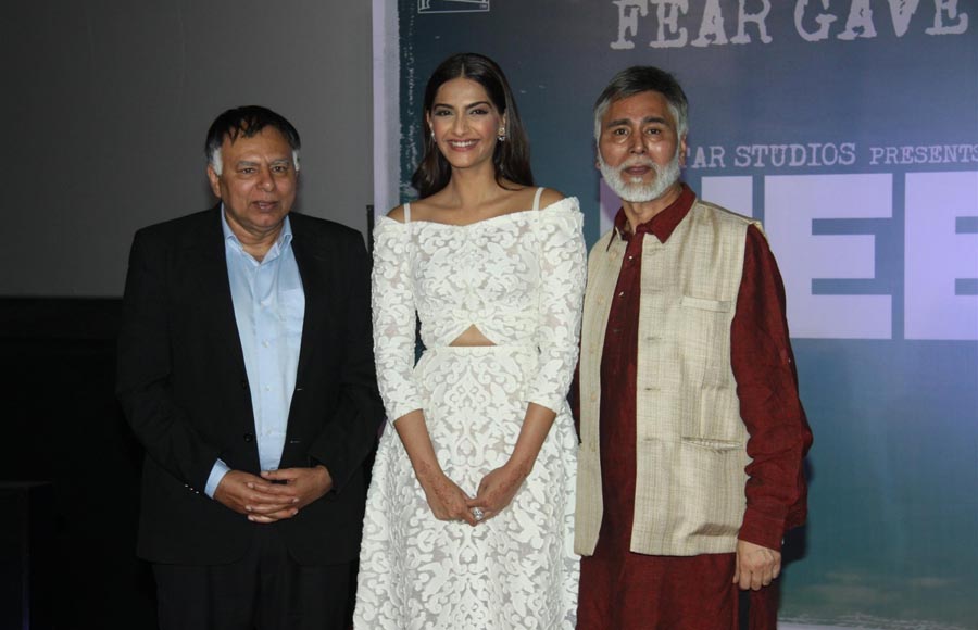 Aneesh Bhanot and Akhil Bhanot with Sonam Kapoor