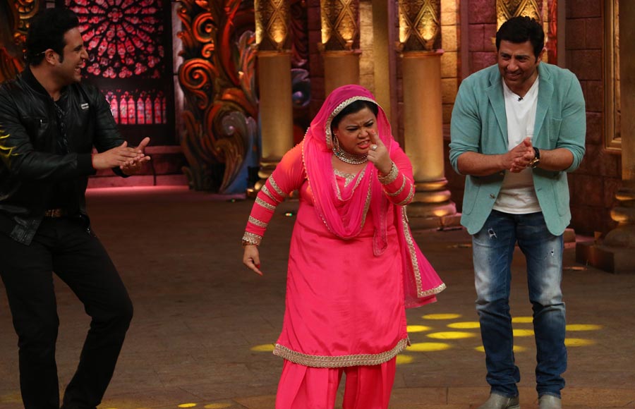 Sunny Deol, Bharti Singh and Krushna Abhishek