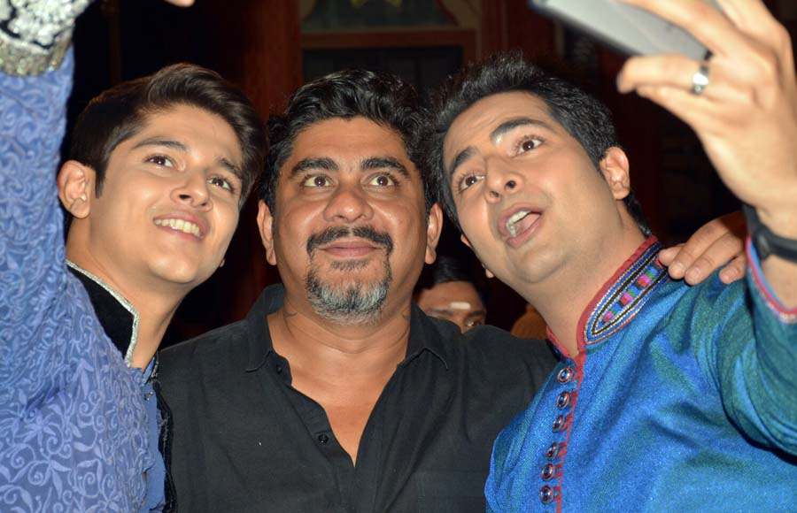 Rohan Mehra and Karan Mehra with Rajan Shahi