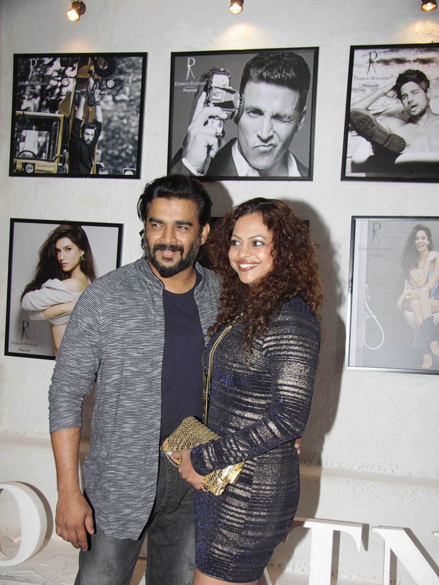 R Madhavan with wife Sarita Birje