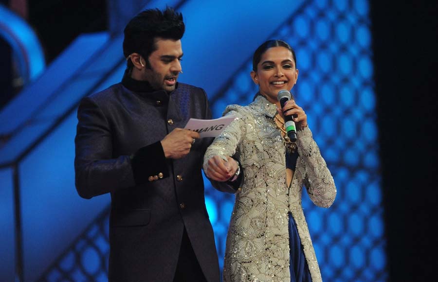 Manish Paul and Deepika Padukone