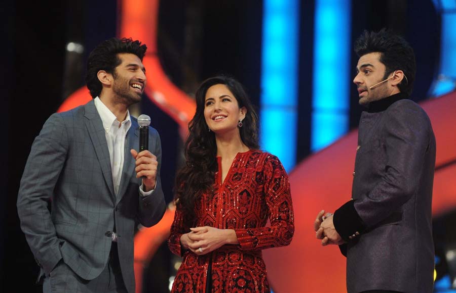 Aditya Roy Kapoor, Katrina Kaif and Manish Paul