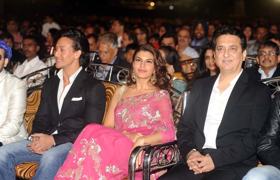 Tiger Shroff, Jacqueline Fernandez and Sajid Nadiadwala