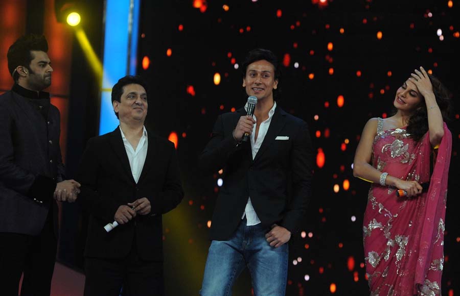 Manish Paul, Sajid Nadiadwala, Tiger Shroff and Jacqueline Fernandez