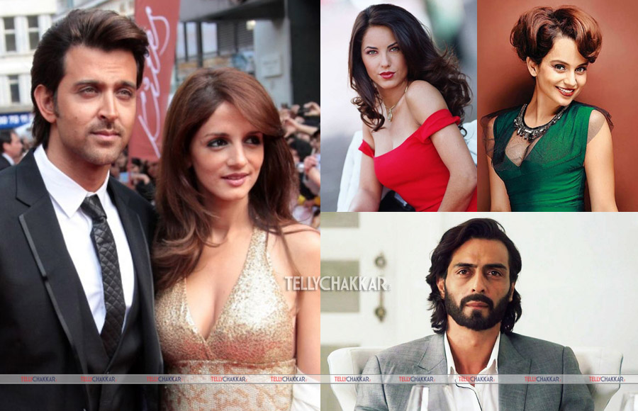 Hrithik Roshan and Sussanne Khan (Arjun Rampal, Barbara Modi, Kangana Ranaut)