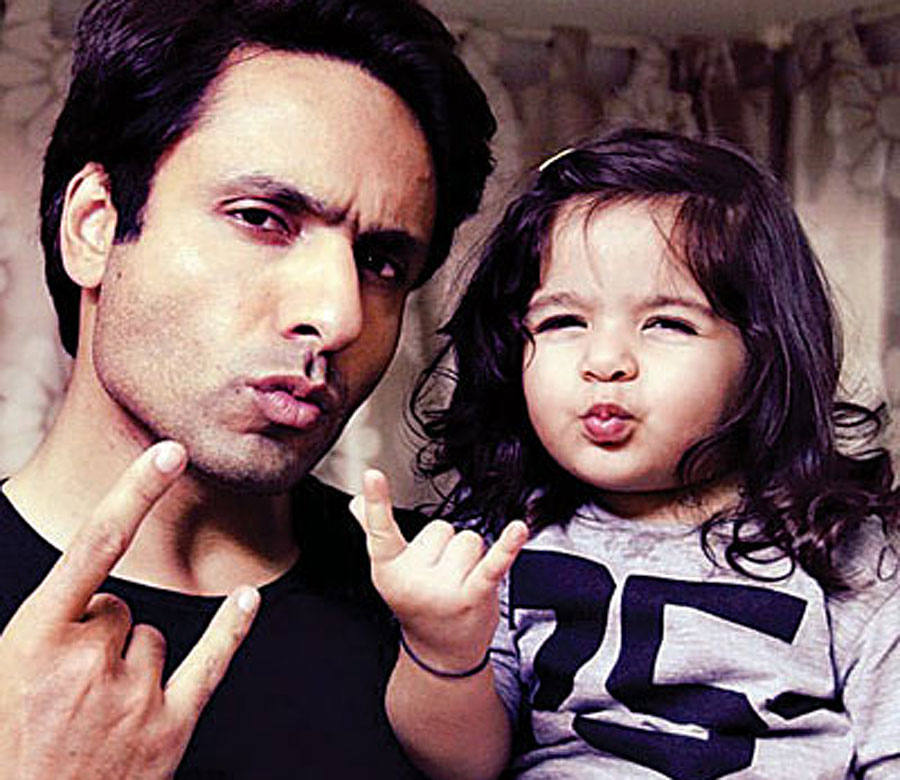 Iqbal Khan with his daughter Ammaara