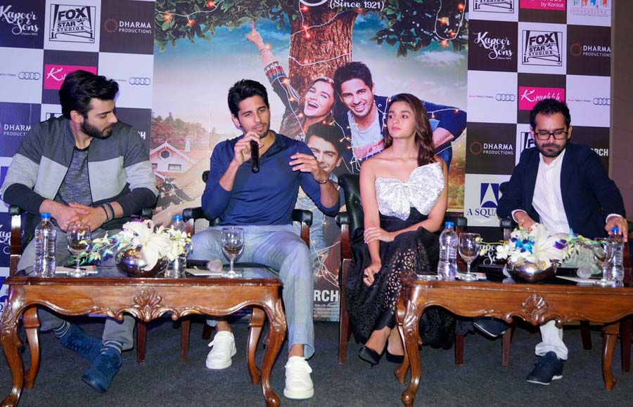  Fawad Khan, Sidharth Malhotra,Alia Bhatt and Shakun Batra