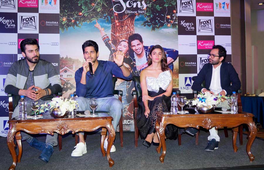  Fawad Khan, Sidharth Malhotra,Alia Bhatt and Shakun Batra