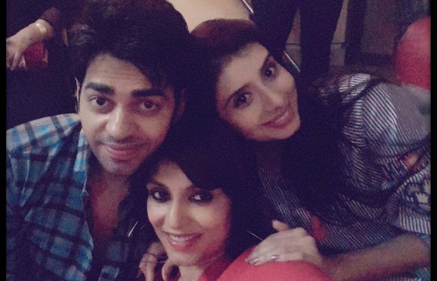 Anjali Mukhi with Neeraj Malviya and Charu Asopa