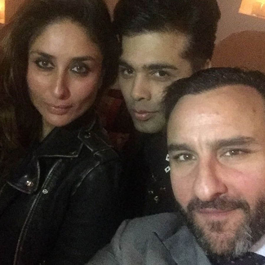 Kareena Kapoor Khan, Saif Ali Khan and Karan Johar