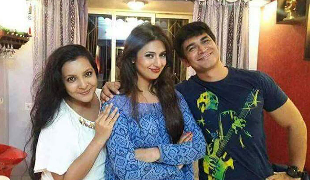 Snehal Sahay with husband Kiran Giri and Divyanka Tripathi