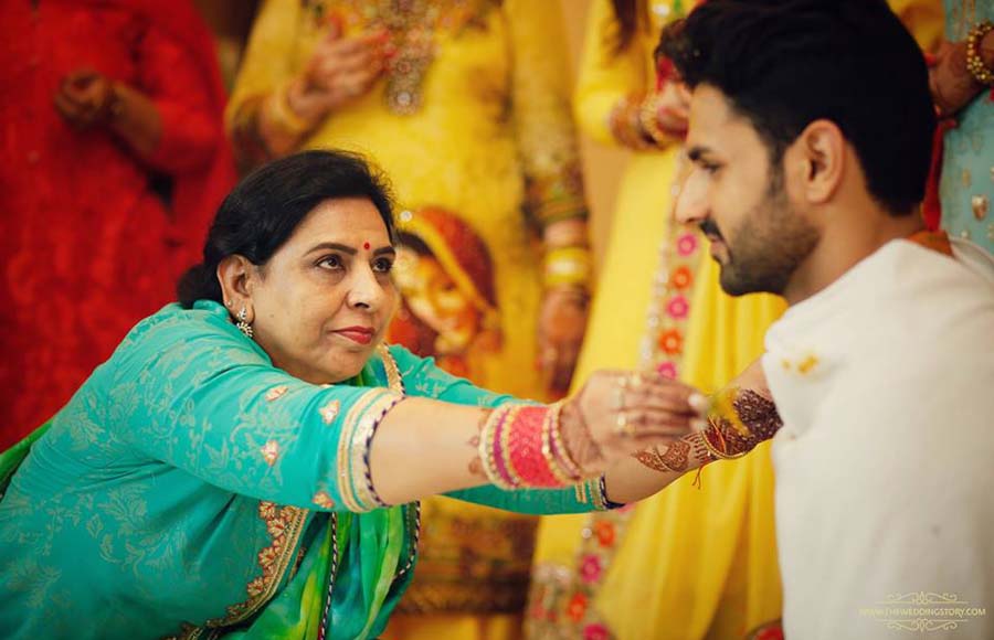 Groom Vivek had all the fun at his haldi