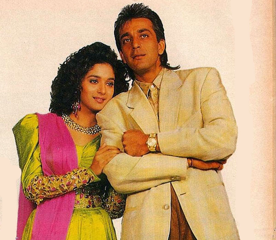 Madhuri Dixit and Sanjay Dutt