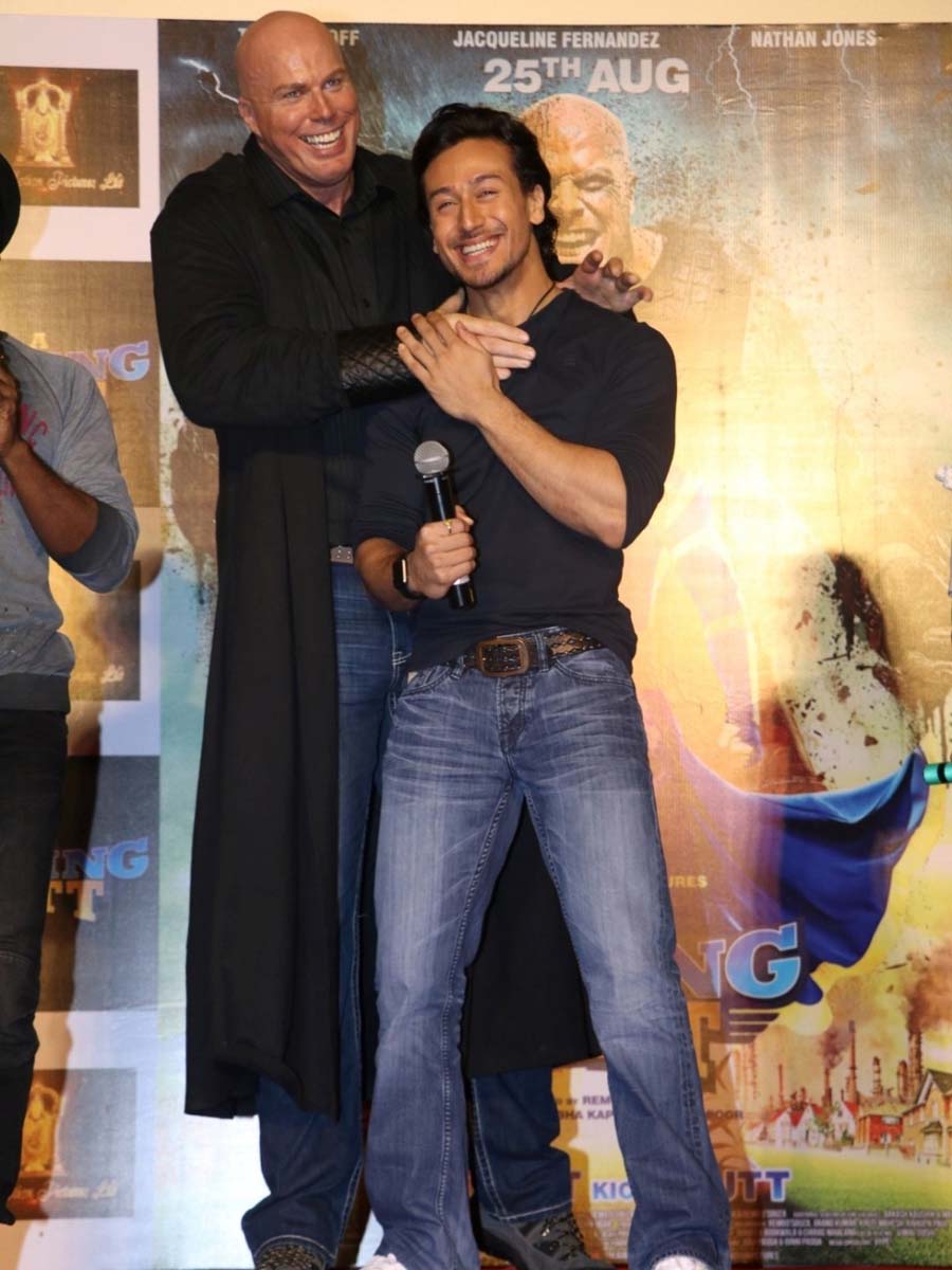 Australian actor Nathan Jones and Tiger Shroff