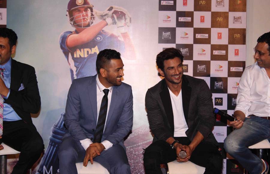 Mahendra Singh Dhoni and Sushant Singh Rajput