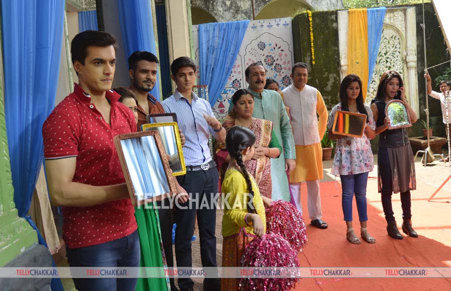 On the sets of Star Plus' Yeh Rishta Kya Kehlata Hai