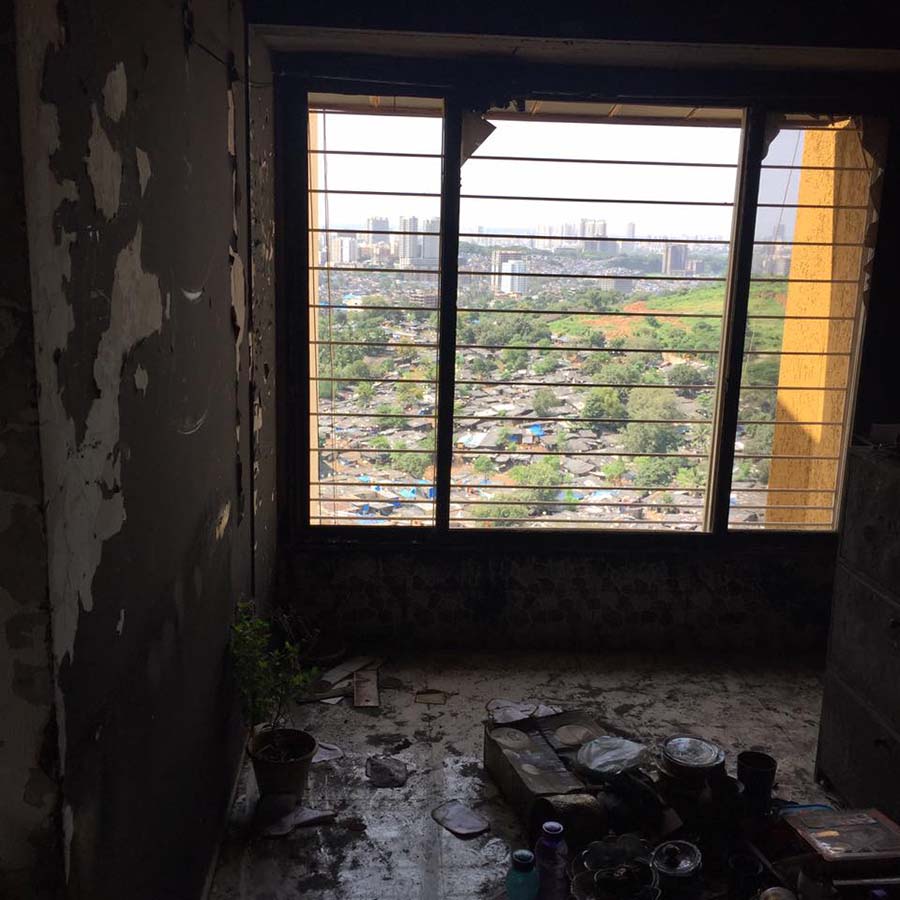 Amit Behl's burnt home