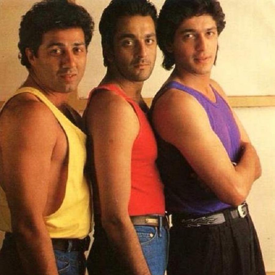 Sunny Deol, Sanjay Dutt and Chunky Pandey