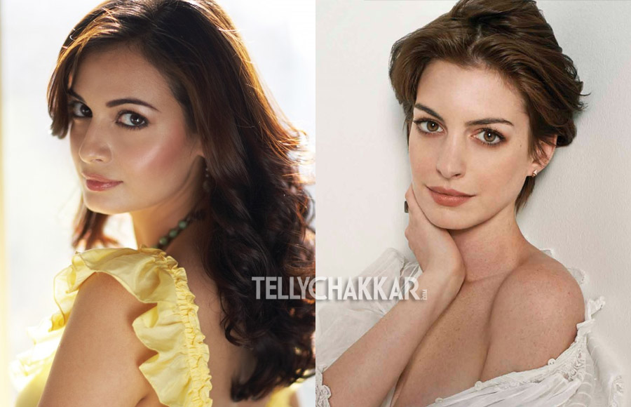 Dia Mirza and Anne Hathaway