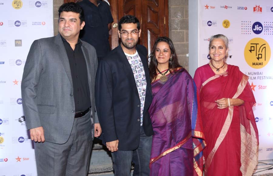 Siddharth Roy Kapur, MD and CEO, Disney India, actor Kunaal Roy Kapur with his wife Shayonti Roy Kapur and mother Salome Roy Kapur