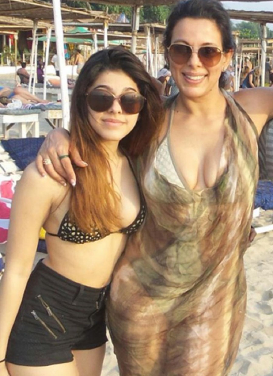 Pooja Bedi and her daughter Aaliyah Ebrahim