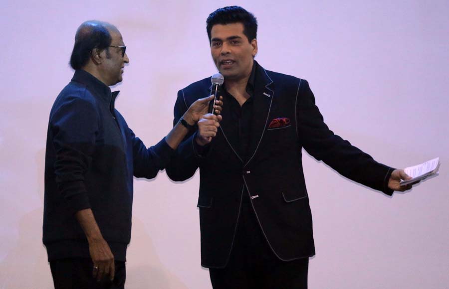 Rajinikanth and Karan Johar