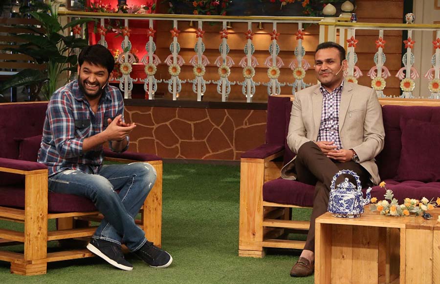 Virender Sehwag and Kapil Sharma