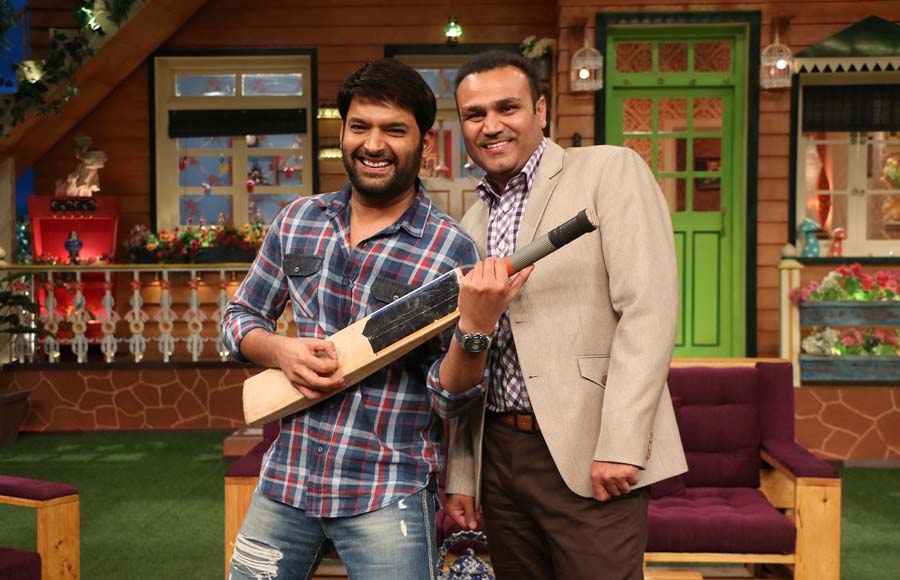 Kapil Sharma and Virender Sehwag