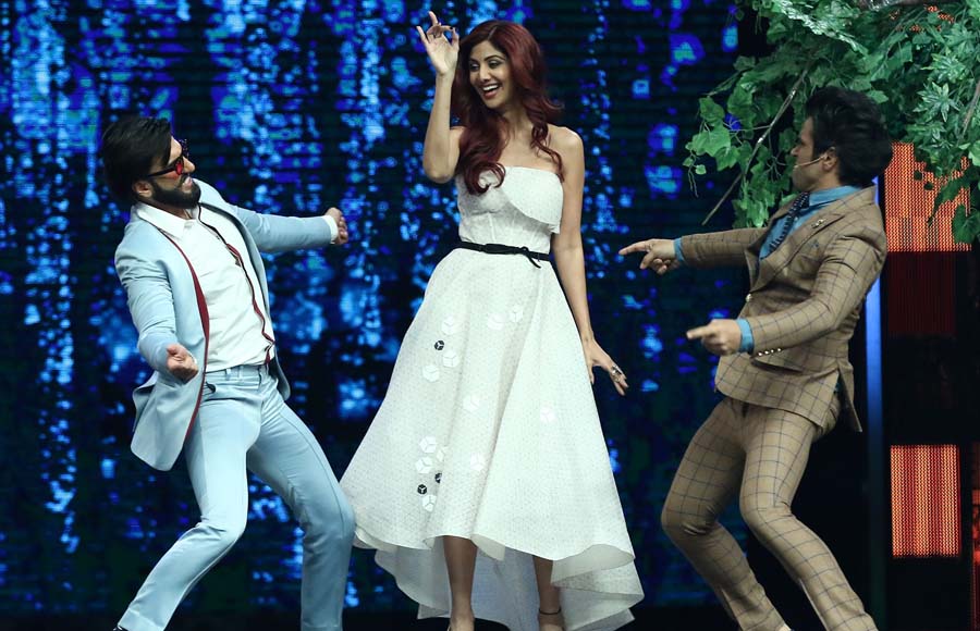 Ranveer Singh, Shilpa Shetty and Rithvik Dhanjani