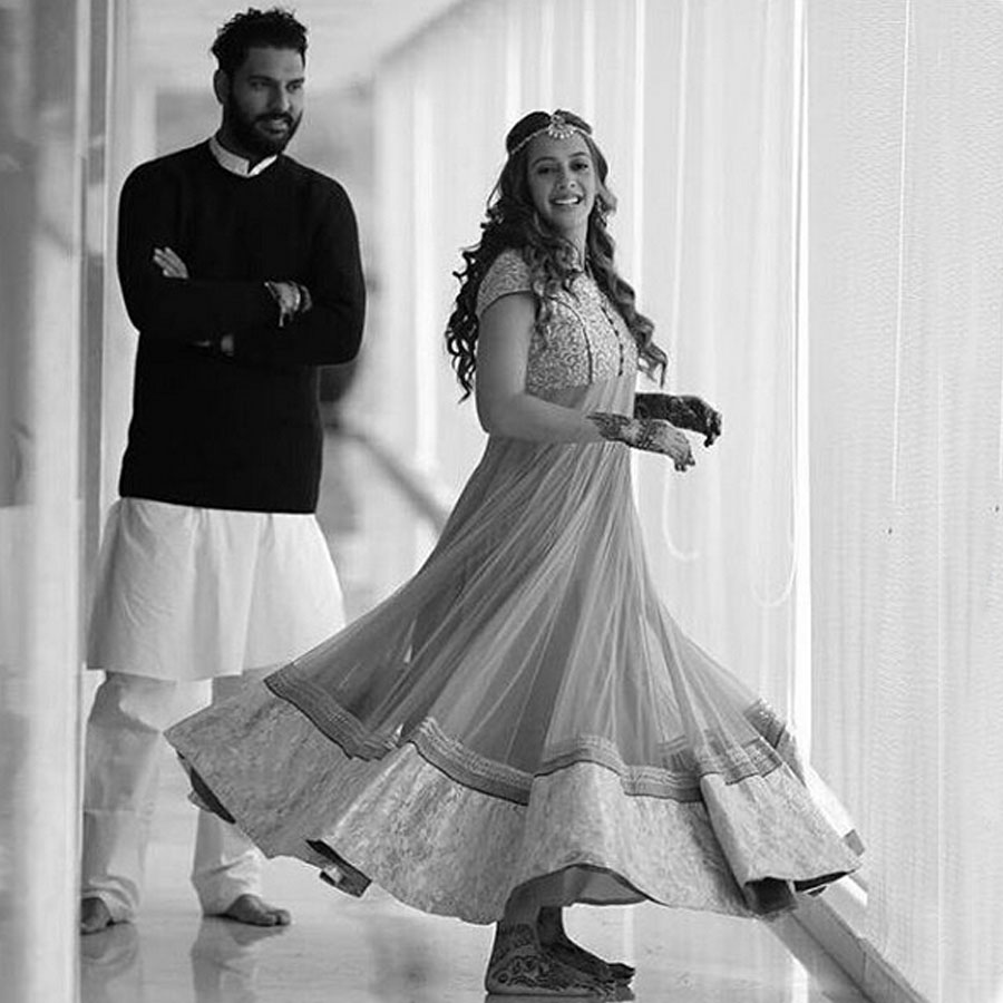 Yuvraj Singh and Hazel Keech