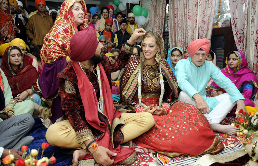 Wedding pics of Yuvraj Singh and Hazel Keech