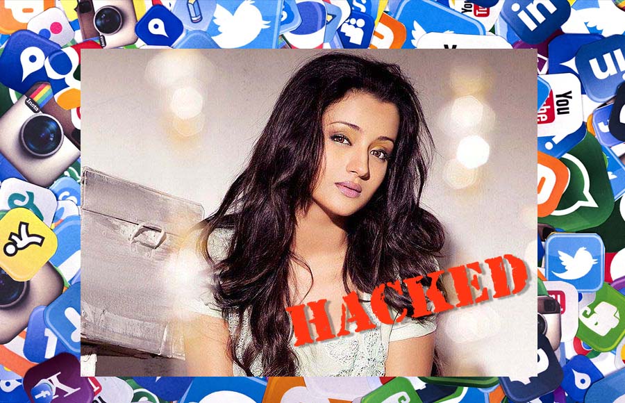 Trisha Krishnan's social media accounts were hacked