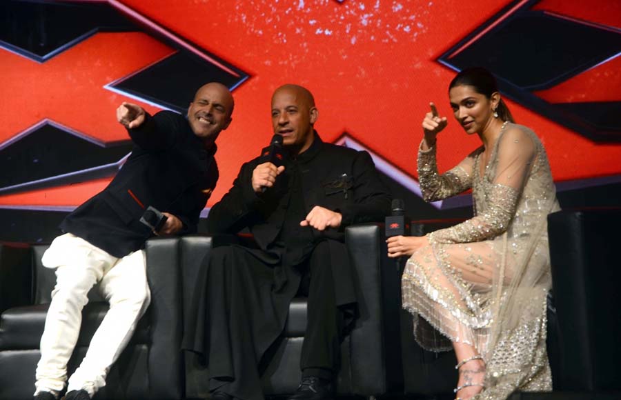 Vin Diesel and Deepika Padukone at 'xXx' press conference