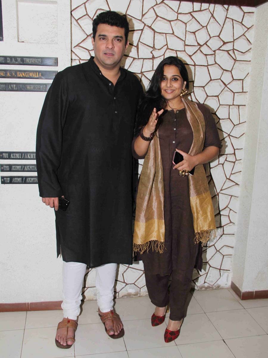 Siddharth Roy Kapur and Vidya Balan