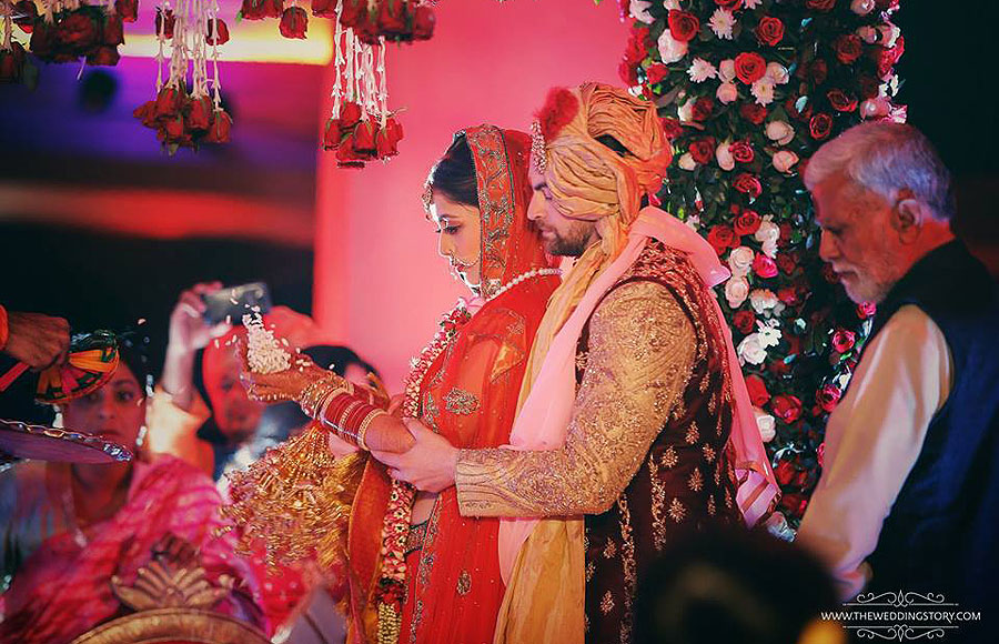 Wedding pics of Neil and Rukmini