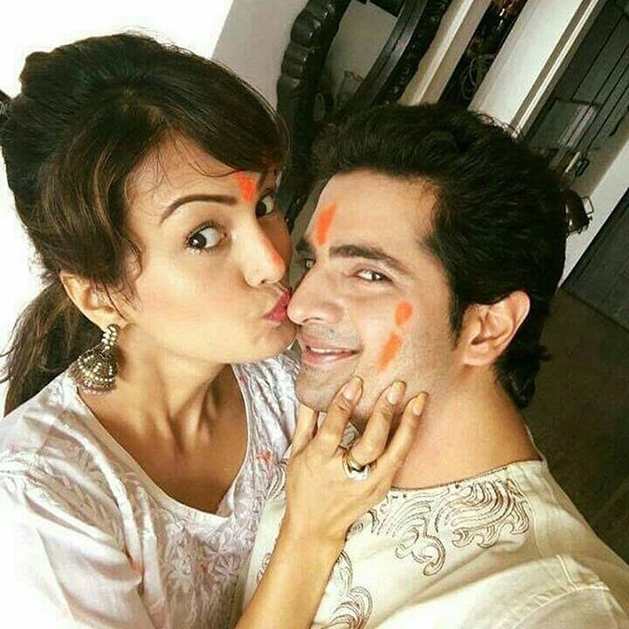 Nisha Rawal and Karan Mehra