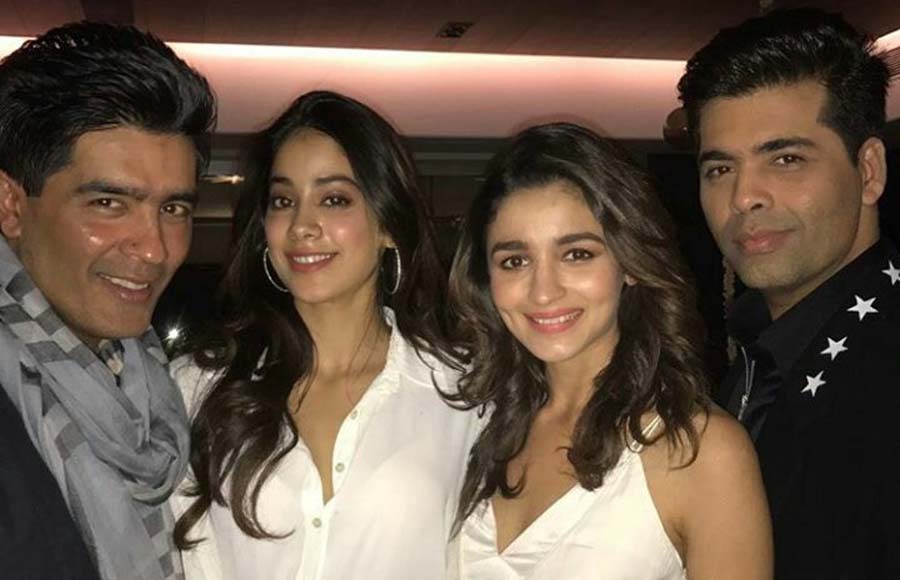 Manish Malhotra, Alia Bhatt and Karan Johar