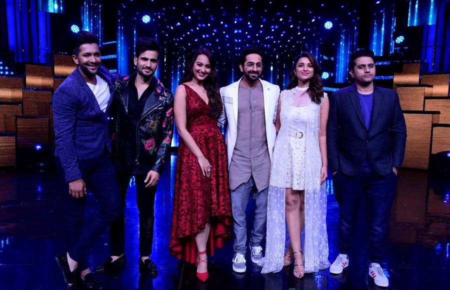 Terence Lewis , Sonakshi Sinha, Parineeti Chopra, Ayushmann Khurrana & Mohit Suri 