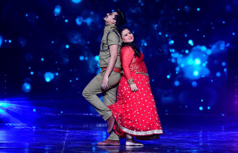 Bharti Singh and Harsh as Salman and Sonakshi on the sets of Nach Baliye