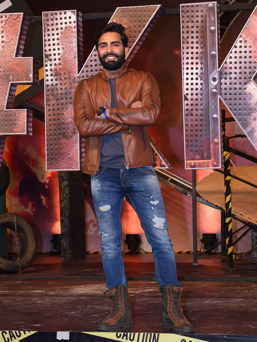 Manveer Gurjar at the launch of Khatron Ke Khiladi