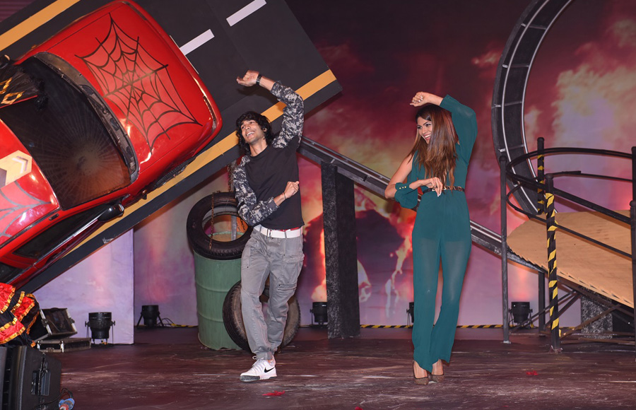 Shantanu Maheshwari and Lopamudra Raut perform at the launch of Khatron Ke Khiladi